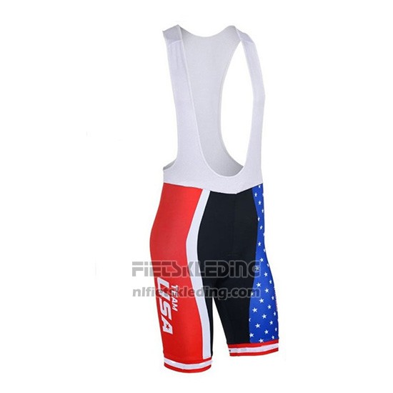 2018 Fietskleding USA Blauw en Rood Korte Mouwen en Koersbroek
